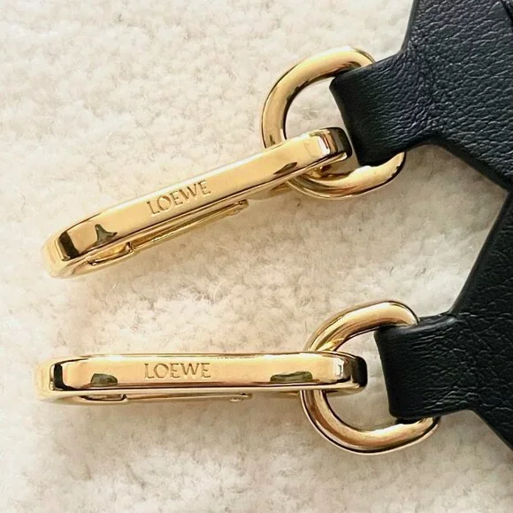 Loewe Anagram Bag Strap in Jacquard and Calfskin in Navy/Black - Picture 10 of 10